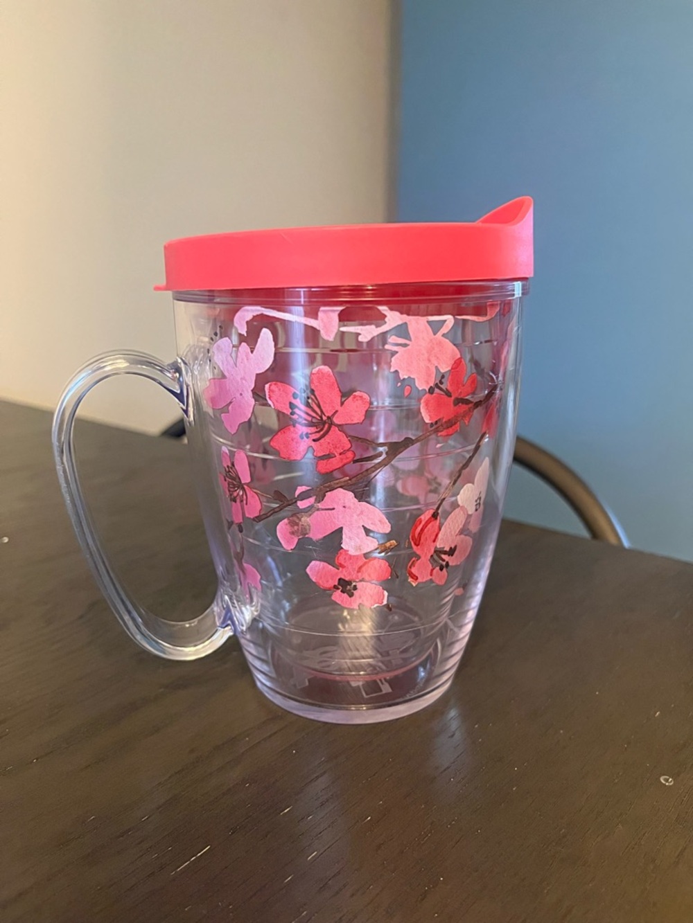 Tervis Japanese Cherry Blossom 16oz Insulated Mug Pink Travel Lid